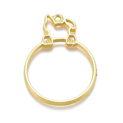 Alloy Open Back Bezel Pendants