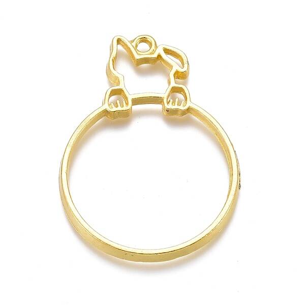 Alloy Open Back Bezel Pendants
