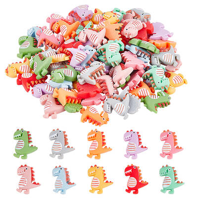 80Pcs 10 Colors Opaque Resin Cabochons