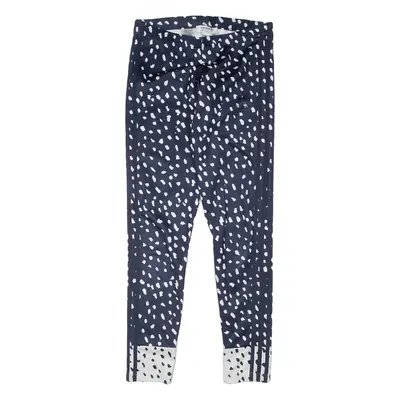 ADIDAS Womens Leggings Blue Skinny UK 10 W26 L29