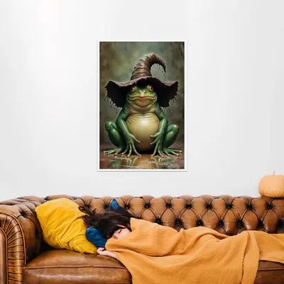 Enchanted Frog in Witch’s Hat