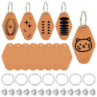 16 Set Leather Clothing Blank Labels