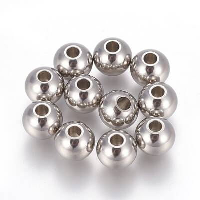 Tarnish Resistant 201 Stainless Steel Beads