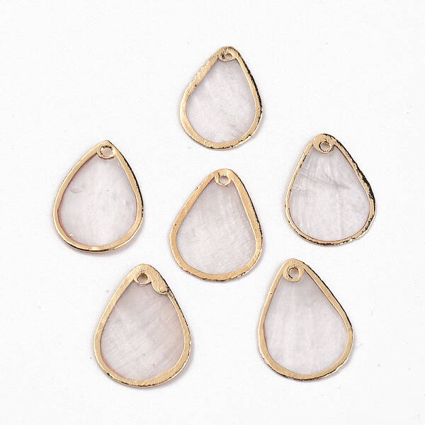 Natural Capiz Shell Pendants