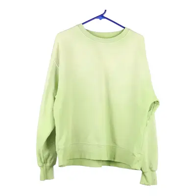 Tna Cozy Sweatshirt - Large Green Cotton Blend