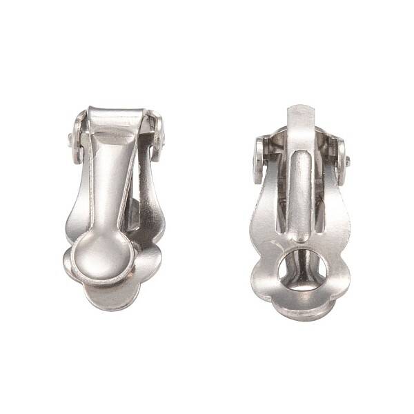 Tarnish Resistant 304 Stainless Steel Clip-On Earrings Findings