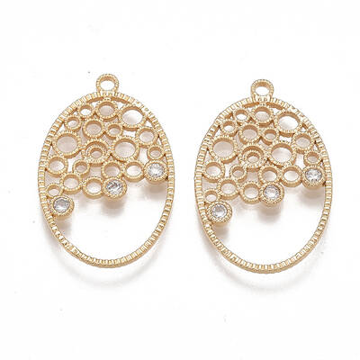Brass Filigree Pendants