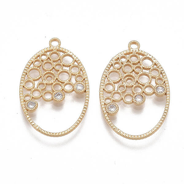 Brass Filigree Pendants