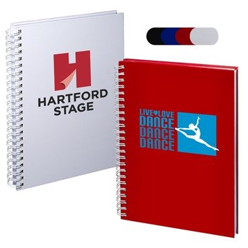 150 Custom Hardcover Spiral Notebook - 80 Pages