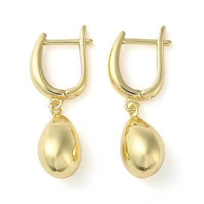Rack Plating Brass Hoop Earrings