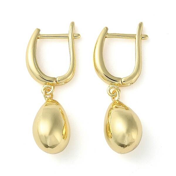 Rack Plating Brass Hoop Earrings