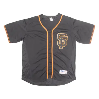 HOOP San Francisco Giants Mens Jersey Black USA Button Neck L