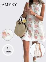 Women's Floral Print Tank Dress, Casual Sleeveless Dress for Summer, Ladies Clothes for Daily Wear, Casual Fashion Dress