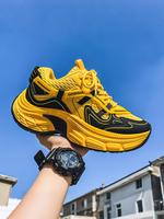 Men's Sporty Patchwork Running Shoes, Casual Comfortable Breathable Sports Shoes, Trendy All-match Sneakers for Daily Wear, A...