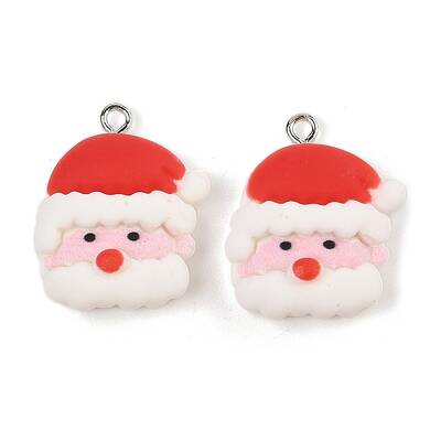 Christmas Theme Opaque Resin Pendants