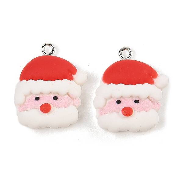 Christmas Theme Opaque Resin Pendants
