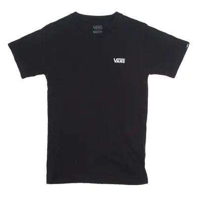 VANS Mens T-Shirt Black XS
