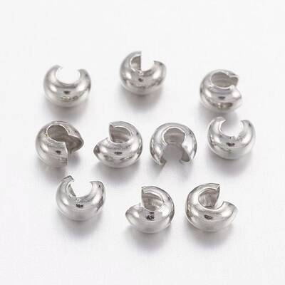 Brass Crimp Beads Covers