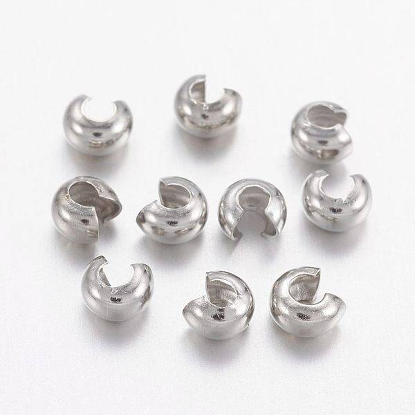 Brass Crimp Beads Covers