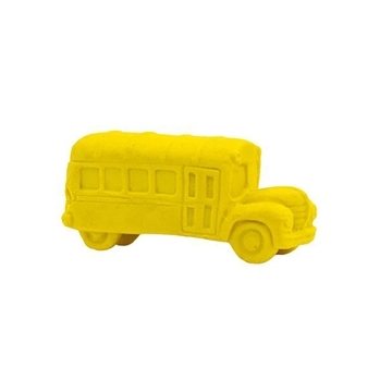 250 Promotional Pencil Top Stock Eraser- School Bus