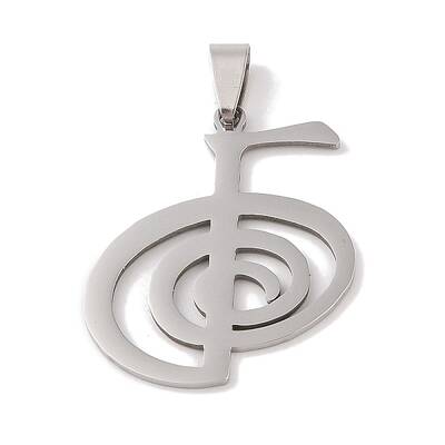 Non-Tarnish Reiki Symbol 201 Stainless Steel Pendants