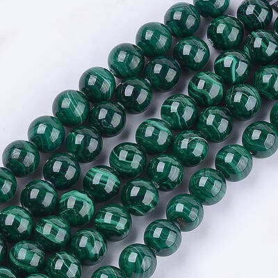 Natural Malachite Beads Strands
