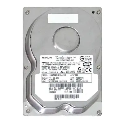 N0783 Dell 40GB 7200RPM ATA-100 2MB Cache 3.5-Inch Hard Drive