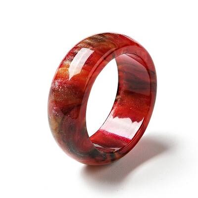 Resin Plain Band Finger Ring for Women