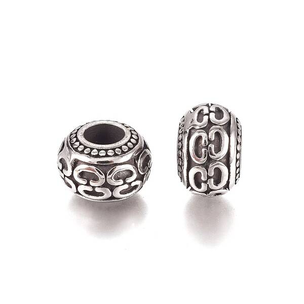 304 Stainless Steel European Beads