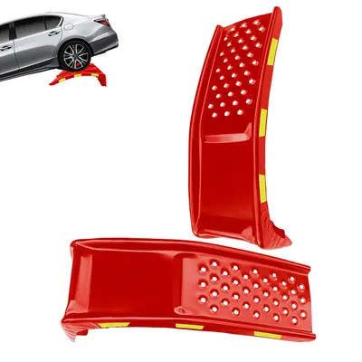 Garvee Heavy Duty Automotive Car Ramp Set – 2 Pack, 8,000 lbs Capacity, 8 Lift, Robust Steel, Reflective Stickers, For Tr...