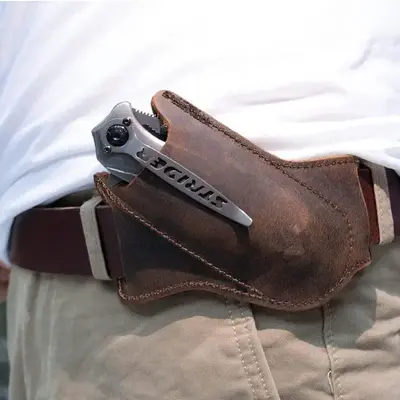 Outdoor Foldable Knife Case, Waist Hanging Tactical Tool Bag, Multifunctional Knife Bag for Outdoor Camping, Knife Not Includ...