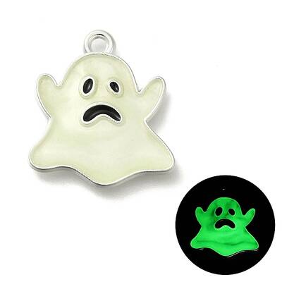 Halloween Theme Luminous  Alloy Enamel Pendants