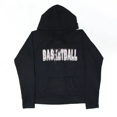SPORTS KATZ Basketball Hoodie Black Pullover Boys L