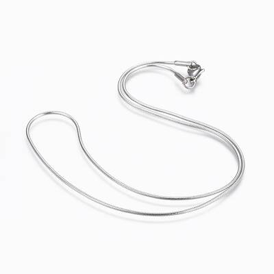 Non-Tarnish 304 Stainless Steel Snake Chain Necklaces