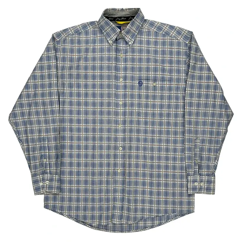 Wrangler Striped Shirt - XL Grey Cotton