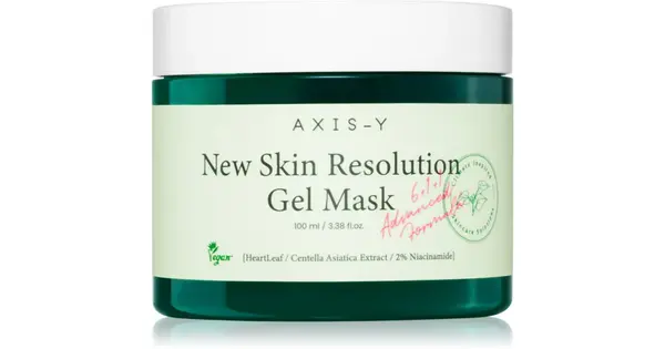 AXIS-Y 6+1+1 Advanced Formula New Skin Resolution maschera Soothing gel with refreshing effect 100 ml