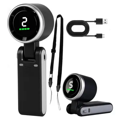 Portable Handheld Turbo Fan, 3 Gear Wind,4000mAh Battery Operated, Up to 10 Working Hours, 3 IN 1 Hand Fan Rechargeable with ...