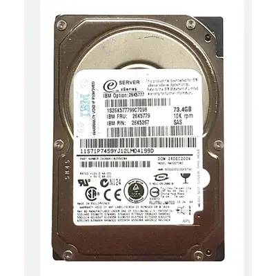 26K5777 IBM 73.4GB 3Gb/s SAS 10000 2.5-inch 8MB Hard Drive