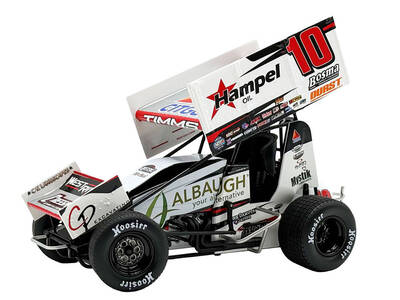 Winged Sprint Car #10 Ryan Timms Liebig Motorsports - Hampel Oil (2026) 1/18 Diecast Model Car by ACME
