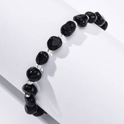 Natural Obsidian Beaded Bracelets for Women