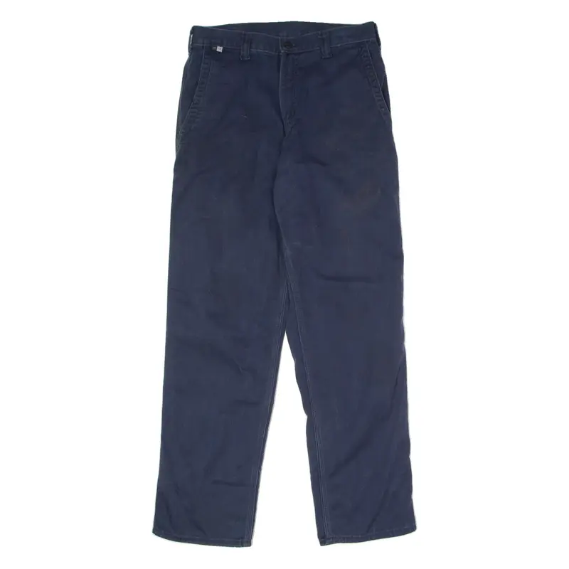 CARHARTT Workwear Mens Twill Trousers Blue Regular Straight W30 L32
