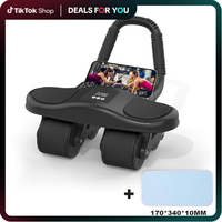 Abdominal Wheel Men's and Women's Home Elbow Brace Roller Exercise Machine with Automatic Rebound, Stability, and Elbow Suppo...