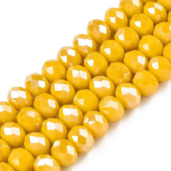 Electroplate Glass Beads Strands