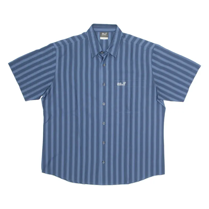 JACK WOLFSKIN Mens Shirt Blue Striped L