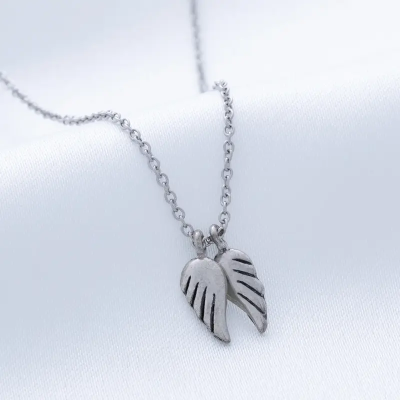Angels Among Us Necklace - Heart and Wings