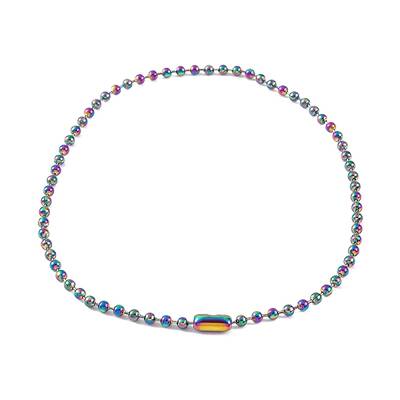 Ion Plating(IP) 304 Stainless Steel Ball Chain Necklaces for Women