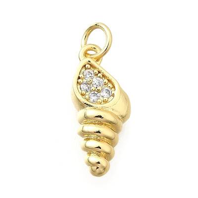 Brass Micro Pave Cubic Zirconia Pendants