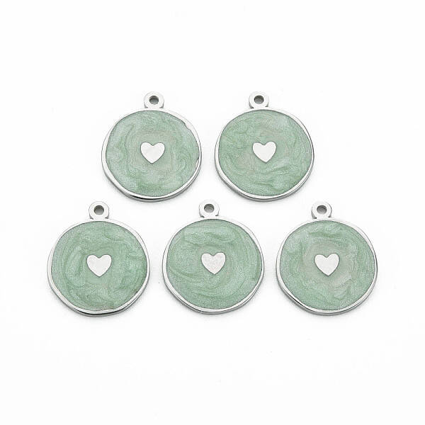 304 Stainless Steel Enamel Pendants