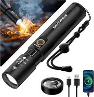 [Ultra-portable]SKYFIRE 1353 flashlight Cylinder,Versatile,Zoomable, compact and portable, suitable for home use, exploration...