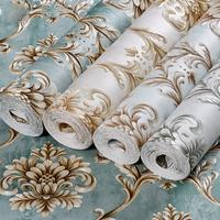 Vintage Luxury 3D Embossed Wallpaper, Self Adhesive Wallpaper, Decorative Wall Paper for Home Living Room Bedroom